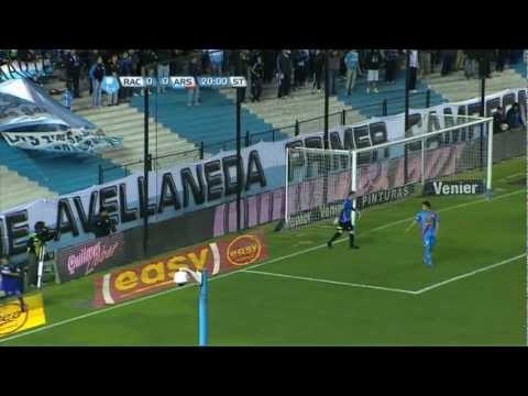 Atajada de Campestrini. Racing 0 - Arsenal 0. Torneo Inicial 2012. Fecha 14. Fútbol Para Todos