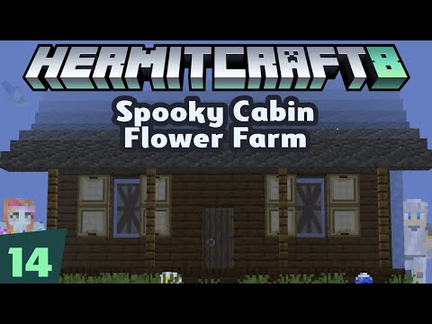 HermitCraft 8 ep 14 — Flower farm IOU with Welsknight! Evil Dead Cabin!