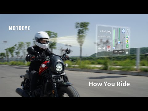 MOTOEYE helmet head up display, taking you to experience a unique riding experience.