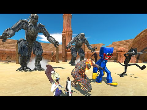 Speacial vs MechaGodzilla 2021 - Animal Revolt Battle Simulator