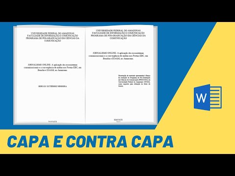 How to Make a Cover and Back Cover for Academic Work - ABNT