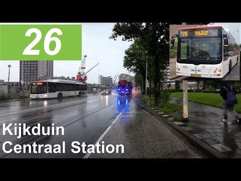 HTM lijn 26: Den Haag Kijkduin - Den Haag Centraal Station | HTM 1084 | 2024