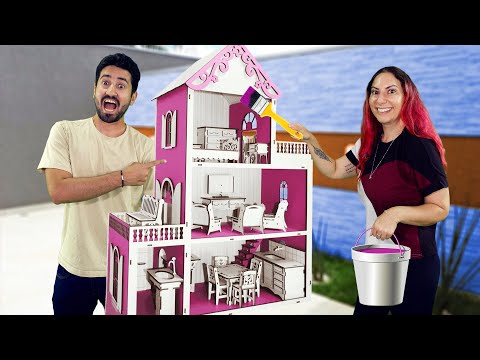 PINTAMOS E DECORAMOS A MELHOR MANSÃO DE BONECA | Gabriel e Shirley 2.0