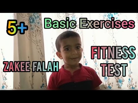 BASIC EXERCISES FOR CHILDREN || BY ZAKEE FALAH || FITNESS TEST