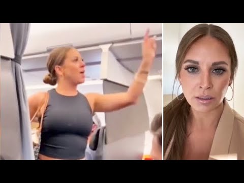 ”Crazy plane lady” ber om ursäkt efter utbrottet