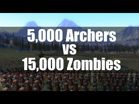 5,000 Archers vs 15,000 Zombies - Epic Battle Simulator