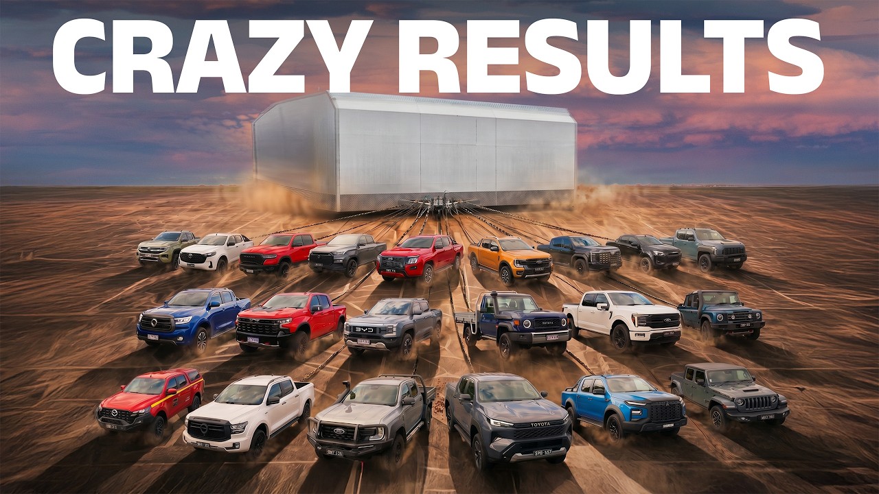 BEST to WORST: MEGA pickup towing test…some fail this gruelling challenge