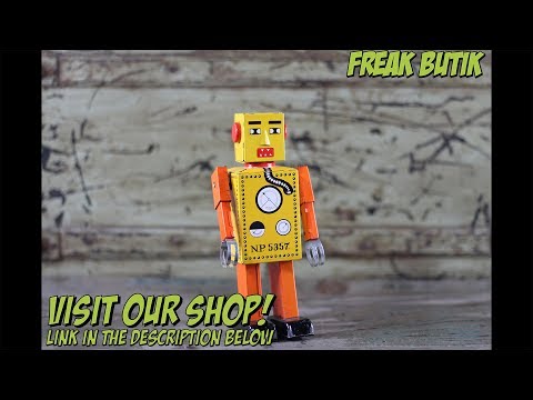 Walking sheet metal Liliput robot! Blechroboter Freak Butik