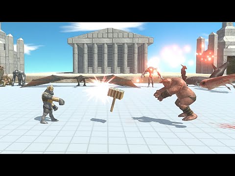 MUTANT PRIMATES + FANTASY VS INFERNALS + AQUATICS - Animal Revolt Battle Simulator