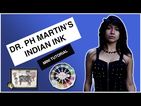 Dr. PH Martin’s Indian ink / jessserenity art mini tutorials