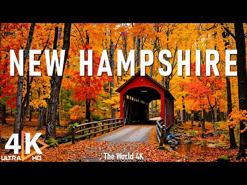 Autumn New Hampshire 4K Ultra HD • Enchanting Autumn, Scenic Relaxation Film with Calming Music.