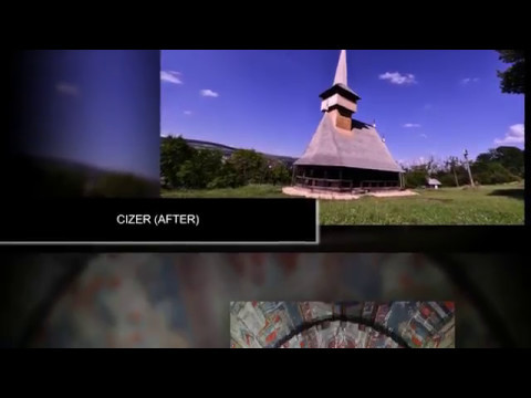 Cizer and Petrindu wooden churches BEFORE and AFTER