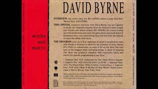 David Byrne 1989 Rei Momo radio special part 3 of 4
