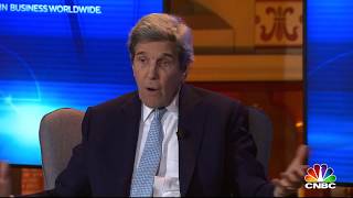 Davos 2019: 'People will die because of the President's decision'. Secretary John Kerry 