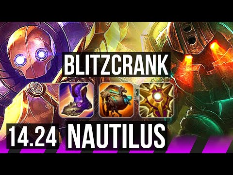 BLITZCRANK & Draven vs NAUTILUS & Jinx (SUP) | BR Challenger | 14.24