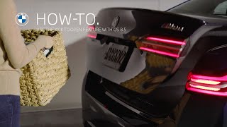 BMW How to use the Kick to Open feature with OS 8.5 