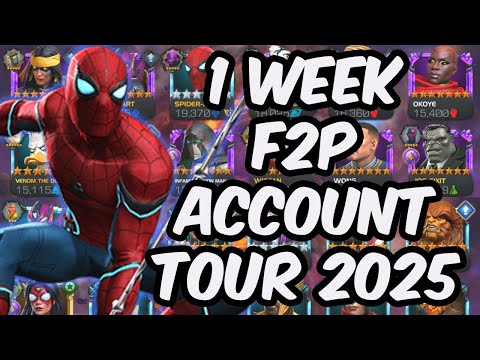 1 Week Free To Play Account Tour 2025 - 7 Star Roster + Valiant - Marvel Contest of Champions