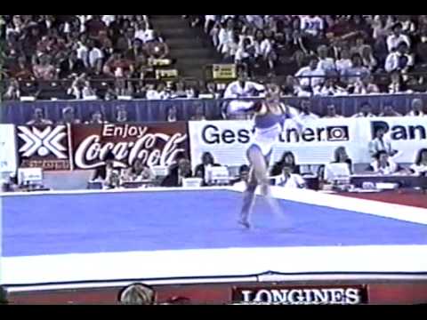 3rd Team ROM Vanda Hadarean FX - 1991 World Gymnastics Championships 9.875