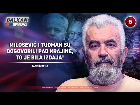 INTERVJU: Rade Čubrilo - Milošević i Tuđman su dogovorili pad Krajine, to je bila izdaja! (4.8.2025)