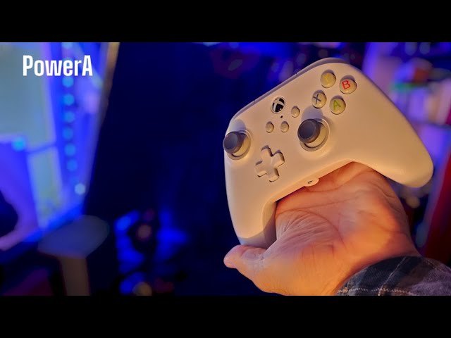 Vídeo relacionado con PowerA Controlador con cable para Xbox Series X|S - Violeta, gamepad, controlador de videojuegos/juegos, funciona con Xbox One, con licencia oficial