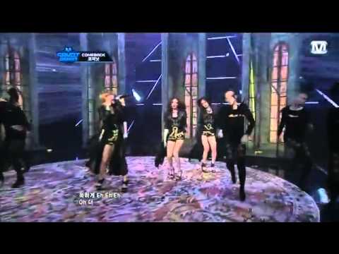 120412 M!Countdown 4minute   Dream Racer + Volume Up Comeback Stage 1 4