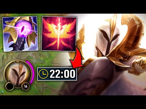 Kayle but I speed run to level 16 in 22 minutes (and auto win the game)