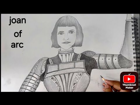 How to Draw Joan of Arc | Step by Step Drawing Tutorial