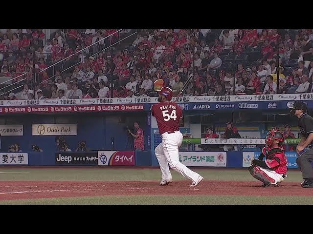 【5回表】イーグルス・ペゲーロ 2打席連続となる15号ホームラン!! 2018/6/27 M-E
