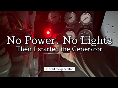 Powering Up a Dead Ship – Real Generator Start-Up from Blackout💡⛴️ 