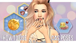 HOW TO USE CAS POSES (for thumbnails & edits) | Sims 4 Tutorial