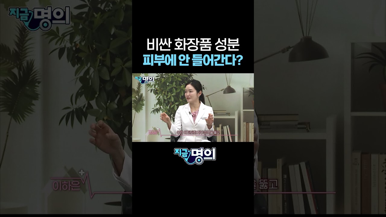 비싼 화장품 성분 피부에 안 들어간다?
