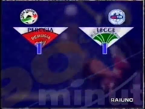 2000-01 (1a - 01-10-2000) Perugia-Lecce 1-1 [Vugrinec,Materazzi(R)] Servizio 90°Minuto Rai1