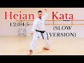 ALL 5 HEIAN KATA OF SHOTOKAN KARATE Slow Version