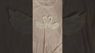 sewing a swan patchwork top🤍🦢 #coquette #fashion #fyp