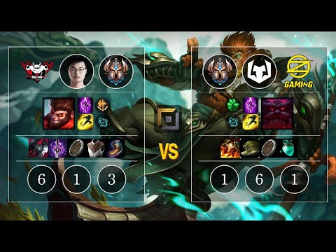 JDG 705 Wukong vs OZ Juhan Ornn Top - KR Challenger Patch 10.11