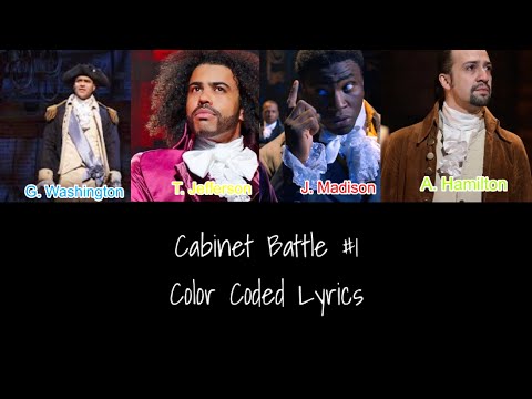 Cabinet Battle #1 || Hamilton || Color Coded Lyrics [2-2]