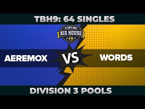 Aeremox vs Words - Divison 3 Pools: 64 Singles - The Big House 9 | Captain Falcon vs Yoshi
