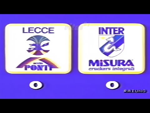 Lecce-Inter 0:0, 1989/90 - Domenica Sportiva