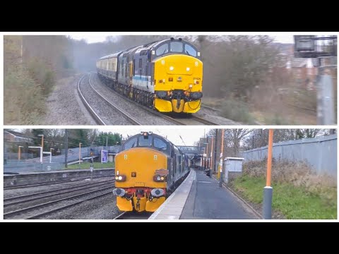 DRS 37425 & 37218 On The Pennine Wayfarer 12/03/22 [4K]