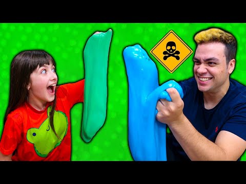 LUCCAS NETO E GI TENTAM BRINCAR DE SLIME PELA CASA !!!