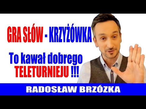 Radosław Brzózka dla Ku Prawdzie: Gra Słów - Krzyżówka to kawał dobrego teleturnieju!
