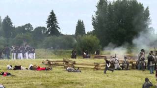preview picture of video '(2D) Civil War Battle Re-enactment - Chehalis, WA - Part 1'