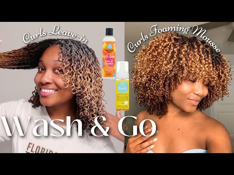 Voluminous Wash & Go | Curls Leave in & Curls Foaming...