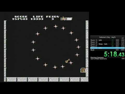 Solomon's Key Any% in 13:42 by PxlGrease!