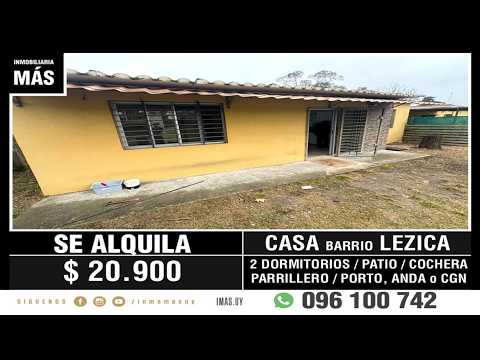 Video de YouTube - Casa Alquiler Cochera Lezica Montevideo iMas.uy LM *