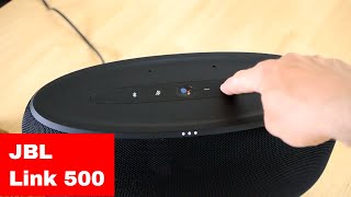 Video thumbnail for JBL Link 500 Lautsprecher mit Sprachsteuerung Kurztest/Preview/Unboxing by Audio Test Magazin