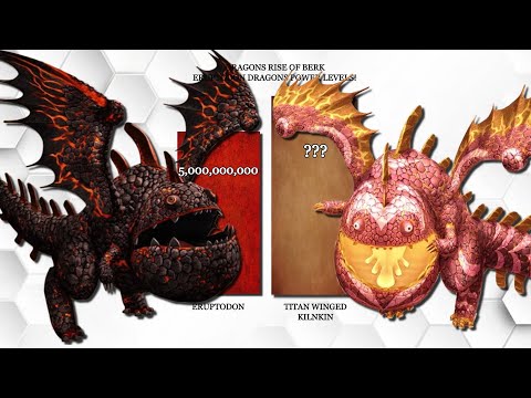Eruptodon Dragons (power levels) comparison | httyd | Dragons Rise of Berk
