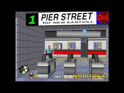 Virtua Cop 2 Arcade - Gameplay as James "Smarty" Cools