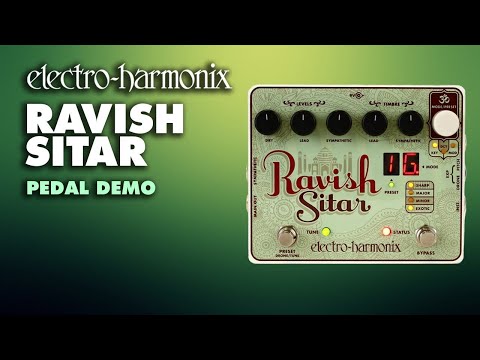 Electro-Harmonix Ravish Sitar Emulator Pedal with Selectable Decay Speed