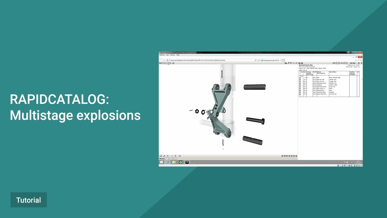 RapidCatalog Tutorial. Multistage explosions.